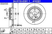 Bremsscheibe ATE 24.0110-0391.1