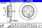 Bremsscheibe ATE 24.0110-0398.1