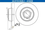 Bremsscheibe Hinterachse ATE 24.0110-0426.1