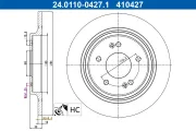 Bremsscheibe Hinterachse ATE 24.0110-0427.1