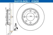 Bremsscheibe Hinterachse ATE 24.0110-0430.1
