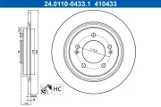 Bremsscheibe Hinterachse ATE 24.0110-0433.1