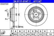 Bremsscheibe ATE 24.0111-0147.1