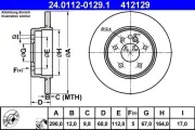 Bremsscheibe ATE 24.0112-0129.1