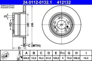 Bremsscheibe ATE 24.0112-0132.1