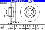 Bremsscheibe ATE 24.0112-0135.1