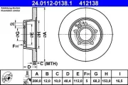 Bremsscheibe ATE 24.0112-0138.1