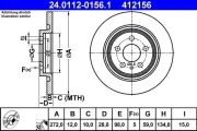 Bremsscheibe ATE 24.0112-0156.1