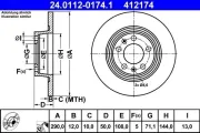 Bremsscheibe ATE 24.0112-0174.1