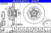 Bremsscheibe Hinterachse ATE 24.0112-0177.2 Bild Bremsscheibe Hinterachse ATE 24.0112-0177.2