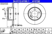 Bremsscheibe ATE 24.0112-0190.1