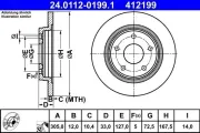 Bremsscheibe ATE 24.0112-0199.1