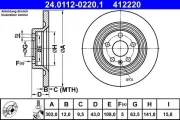 Bremsscheibe ATE 24.0112-0220.1