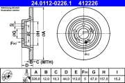 Bremsscheibe ATE 24.0112-0226.1