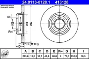 Bremsscheibe ATE 24.0113-0128.1