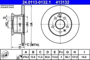 Bremsscheibe ATE 24.0113-0132.1