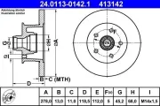 Bremsscheibe ATE 24.0113-0142.1