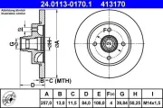 Bremsscheibe ATE 24.0113-0170.1