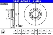 Bremsscheibe ATE 24.0114-0103.1