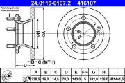 Bremsscheibe ATE 24.0116-0107.2