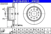 Bremsscheibe ATE 24.0116-0123.1