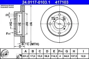 Bremsscheibe ATE 24.0117-0103.1