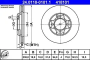 Bremsscheibe ATE 24.0118-0101.1