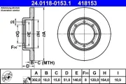 Bremsscheibe ATE 24.0118-0153.1