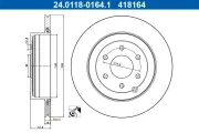 Bremsscheibe Hinterachse ATE 24.0118-0164.1