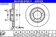 Bremsscheibe ATE 24.0120-0103.1