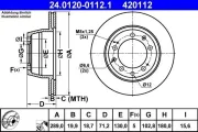 Bremsscheibe ATE 24.0120-0112.1