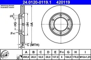 Bremsscheibe ATE 24.0120-0119.1