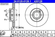 Bremsscheibe ATE 24.0120-0128.1