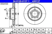 Bremsscheibe ATE 24.0120-0137.1