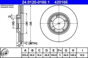 Bremsscheibe ATE 24.0120-0166.1