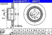 Bremsscheibe ATE 24.0120-0171.1