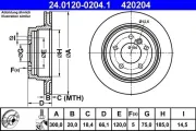 Bremsscheibe ATE 24.0120-0204.1