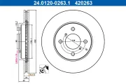 Bremsscheibe Vorderachse ATE 24.0120-0263.1