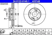 Bremsscheibe ATE 24.0122-0149.1