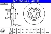 Bremsscheibe ATE 24.0122-0150.1