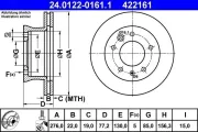 Bremsscheibe ATE 24.0122-0161.1