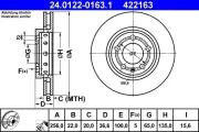 Bremsscheibe ATE 24.0122-0163.1