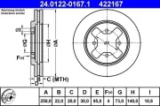 Bremsscheibe ATE 24.0122-0167.1