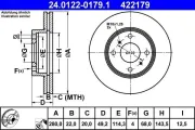 Bremsscheibe ATE 24.0122-0179.1