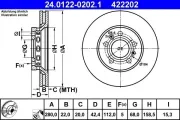 Bremsscheibe ATE 24.0122-0202.1