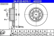 Bremsscheibe ATE 24.0122-0210.1