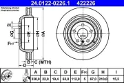 Bremsscheibe ATE 24.0122-0226.1