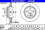 Bremsscheibe ATE 24.0122-0229.1