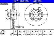 Bremsscheibe ATE 24.0122-0255.1