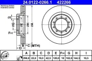 Bremsscheibe ATE 24.0122-0266.1